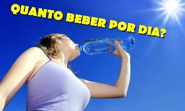 Quanto de água beber por dia?