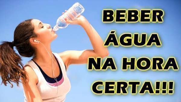 Beber água é importante para saúde